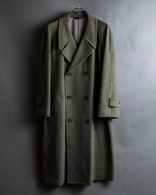 "Pierre Cardin" Double breasted oversized melton chester coat