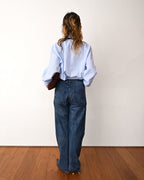 Christian Dior/ Cut Out Hem Straight Silhouette Denim