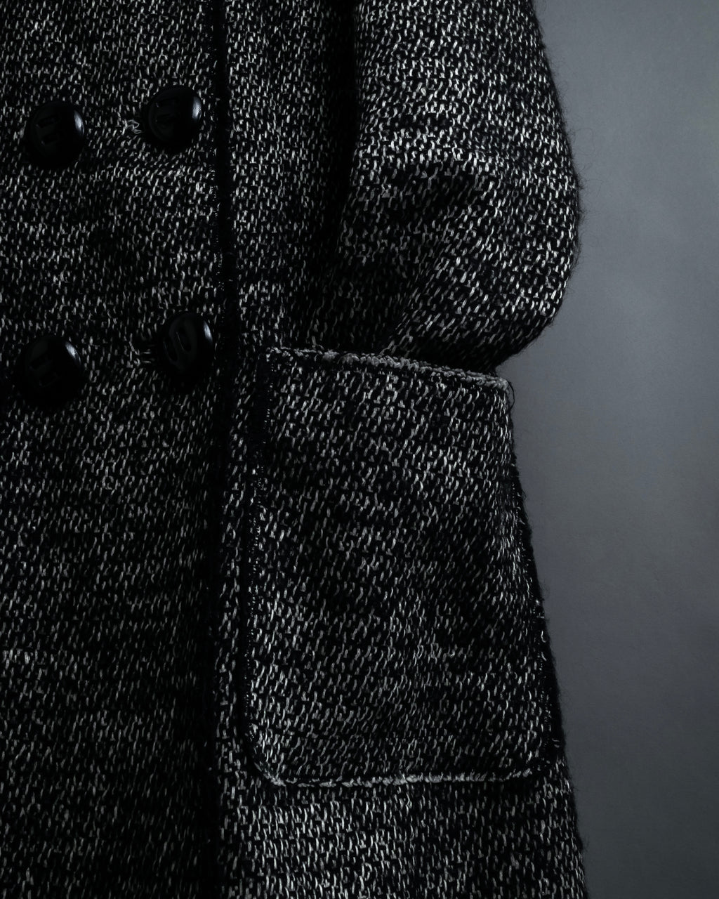 "Dolce & Gabbana" Double-breasted beautiful tweed long coat