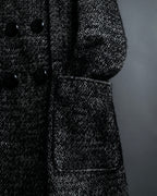 "Dolce & Gabbana" Double-breasted beautiful tweed long coat