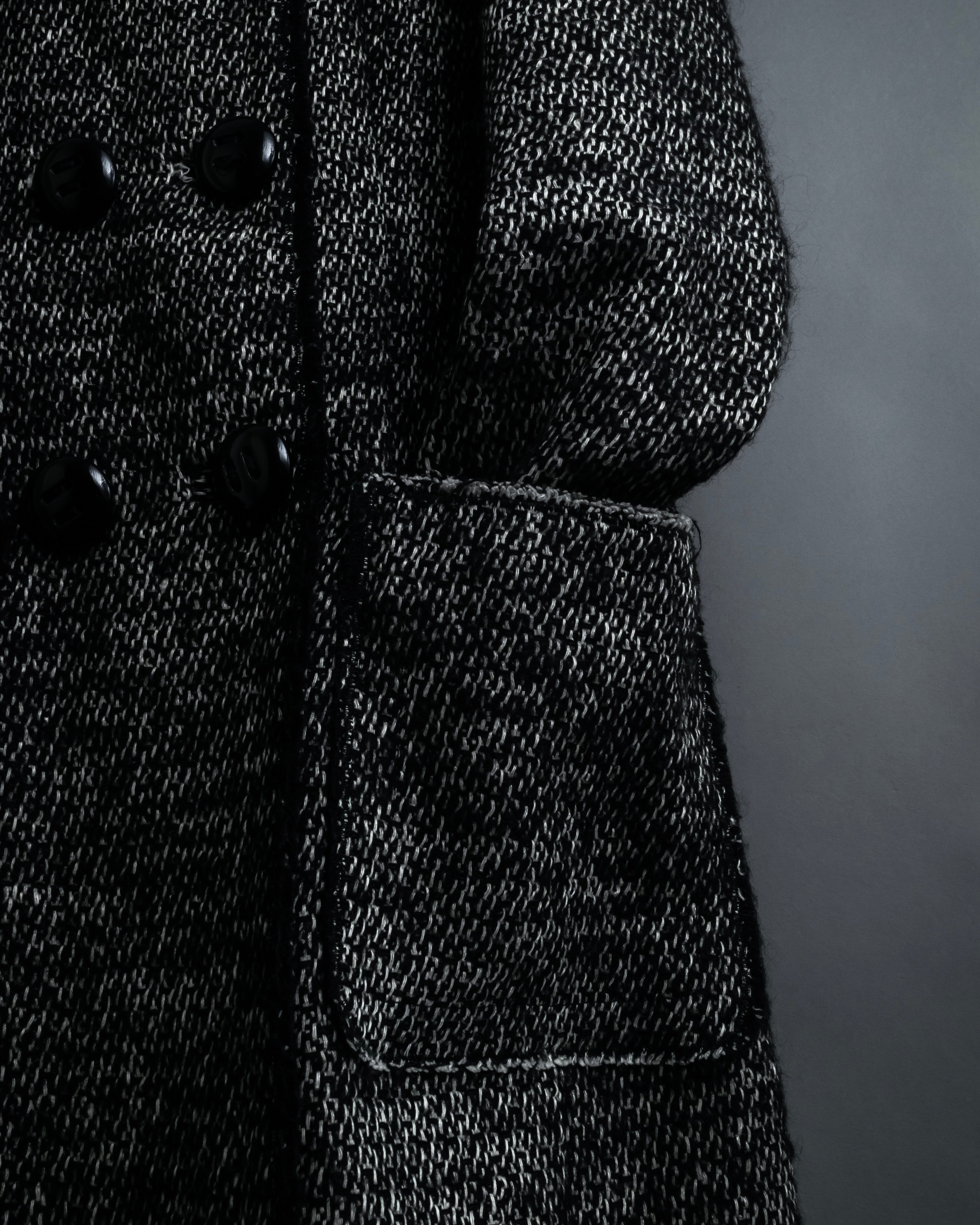 "Dolce & Gabbana" Double-breasted beautiful tweed long coat
