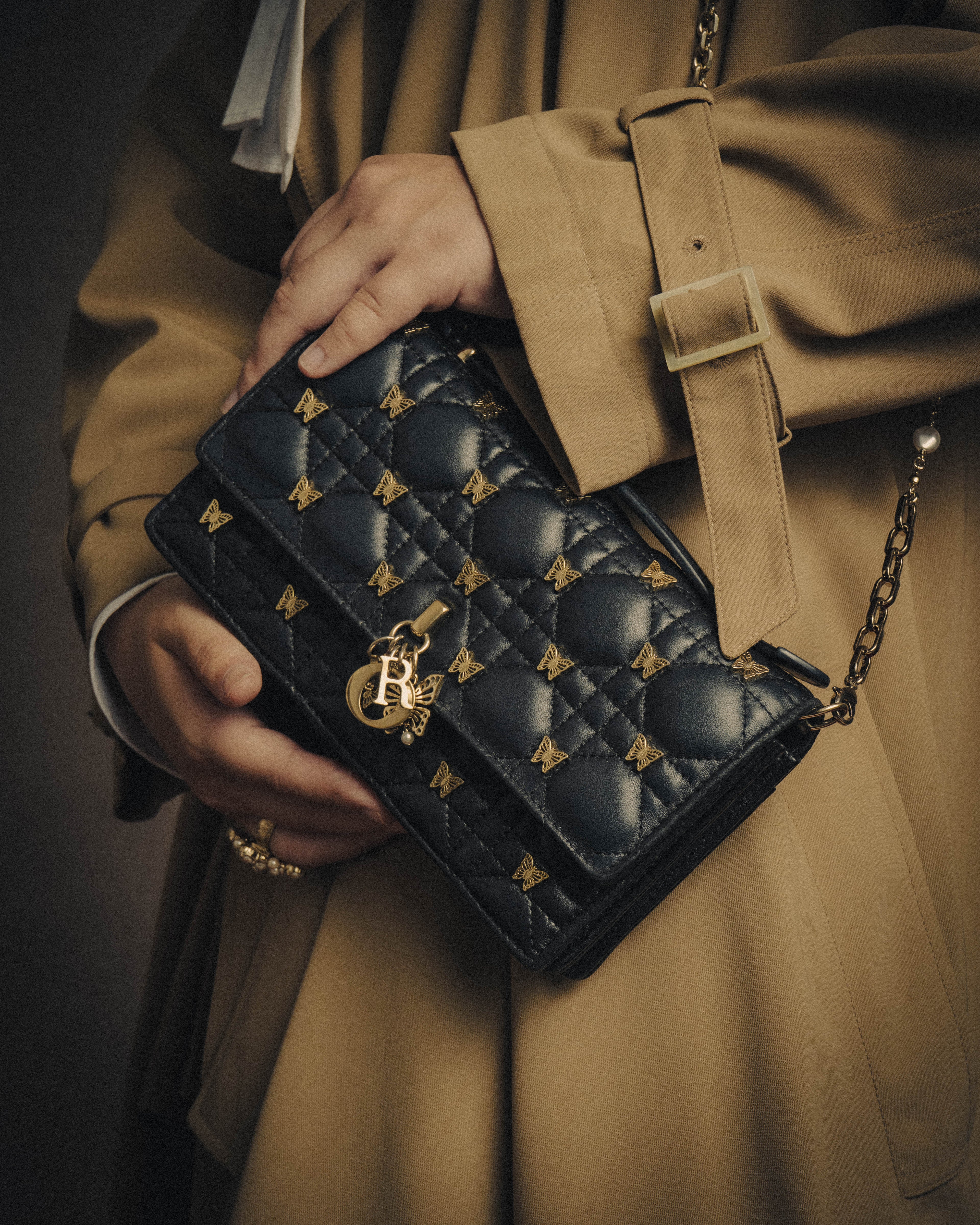 -SPECIAL- “Christian Dior” 2016 onwards butterfly cannage chain shoulder bag