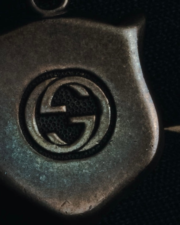 "GUCC" 2016-21 年龄纯银老虎头吊坠项链