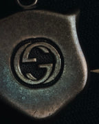 "GUCC" 2016-21 年龄纯银老虎头吊坠项链