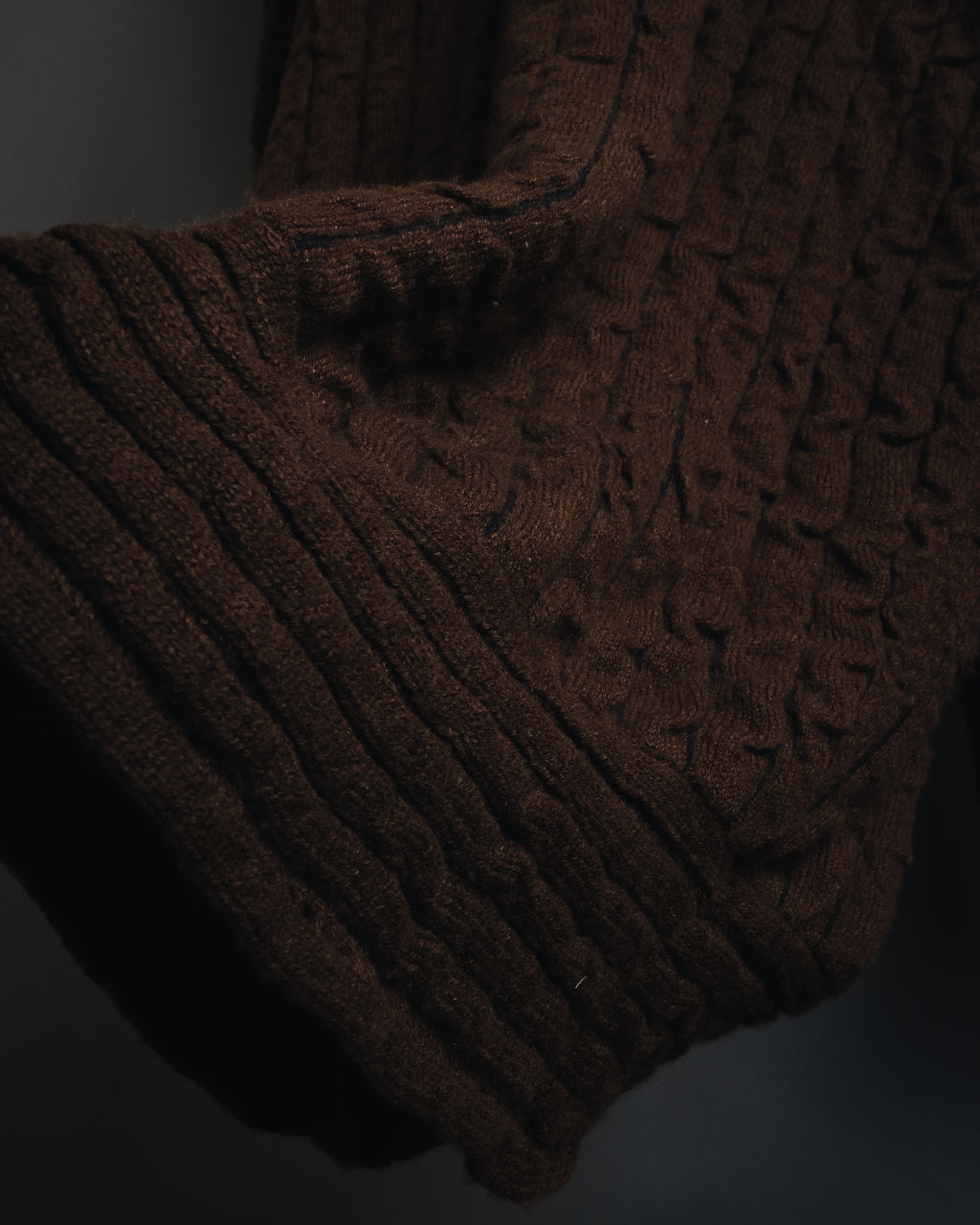 "Salvatore Ferragamo" 00’s Cashmere blend shawl-collar knit cardigan