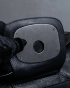 "CELINE" Metal parts design horizontal leather one-shoulder bag