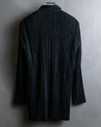 "ISSEY MIYAKE" Pleated vertical line shirt jacket