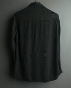 "CELINE" 2010's-2020's Polka dot viscose long sleeve shirt