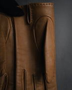 –SPECIAL– "HERMES"
Star perforated leather dress gloves