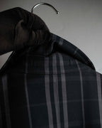 "BURBERRY" Combination leather design check pattern one-shoulder bag