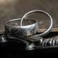 “Celine” Silver 925 engraved double ring