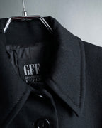 "GIANFRANCO FERRE" Multiple button sequences shaped long coat