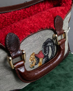 "FENDI" Animal embroidery design boa combination shoulder bag