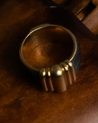 "CHAUMET" Onyx black gold combination ring