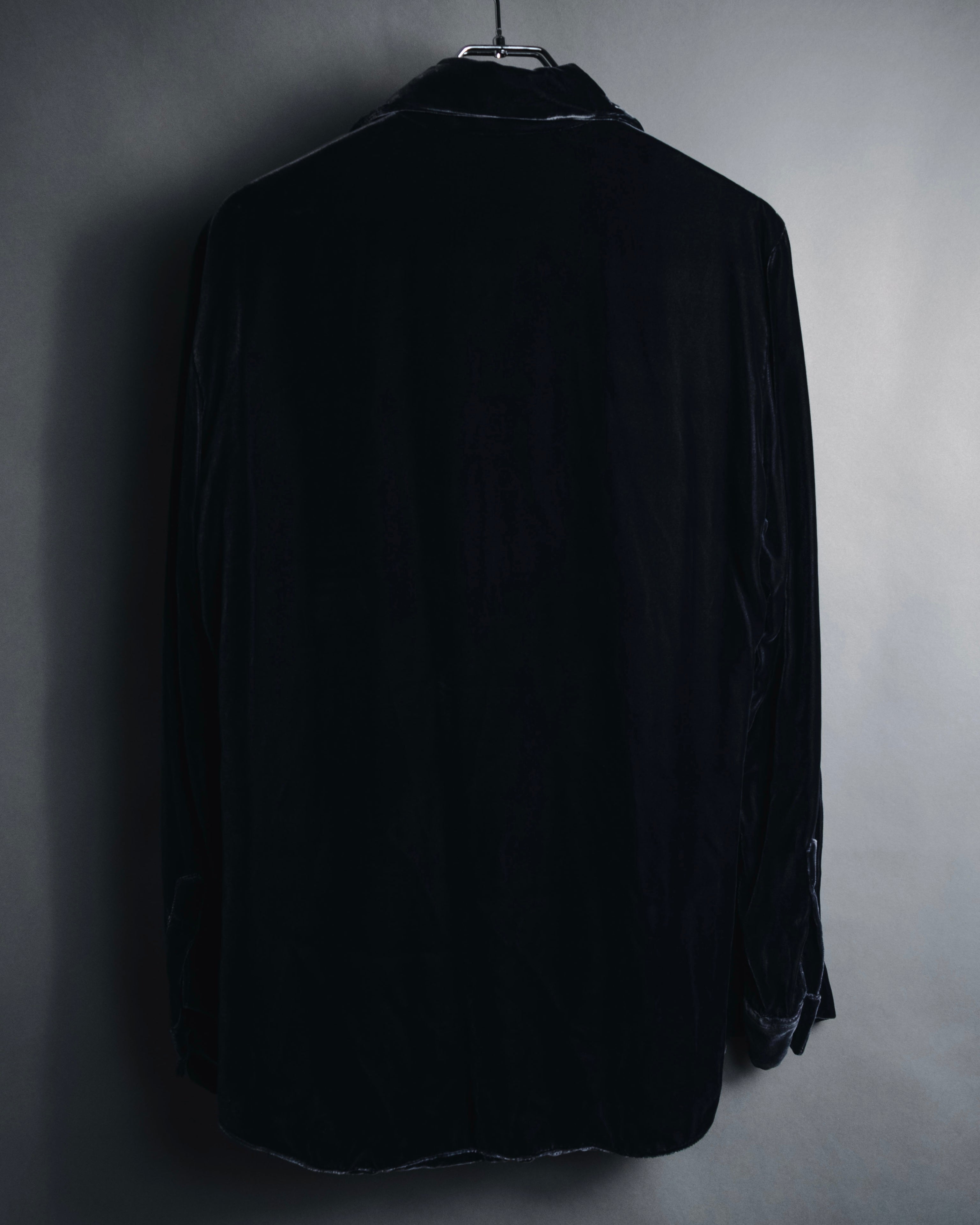 "DOLCE & GABBANA" 00’s viscose blend velour shirt