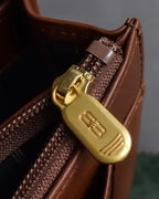 "BALENCIAGA" Water repellent flap square leather bag