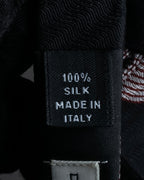 "DRIES VAN NOTTEN" Herringbone striped silk bow tie