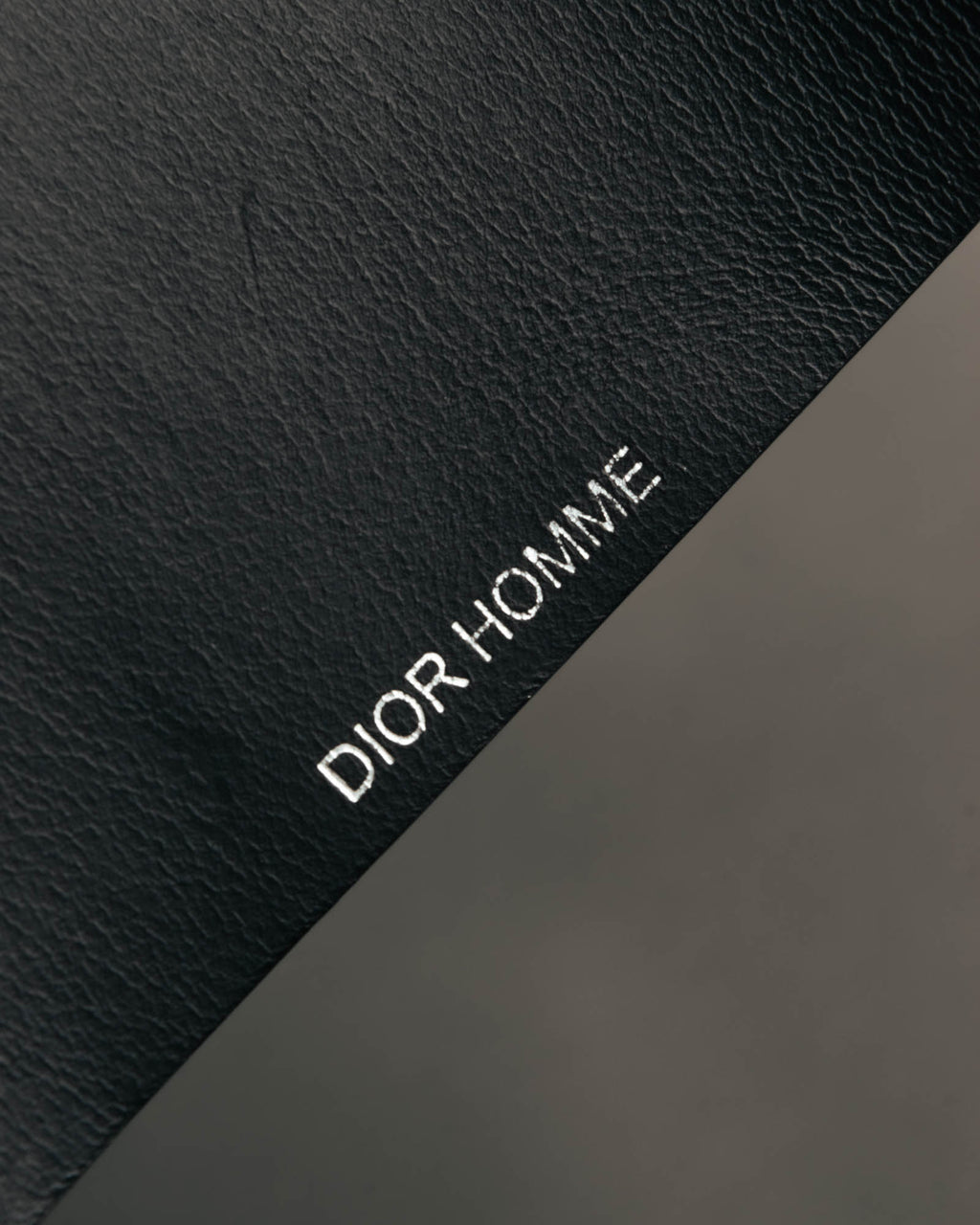 "DIOR HOMME" 00's-10's Black leather wrist cuff