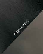 "DIOR HOMME" 00's-10's Black leather wrist cuff