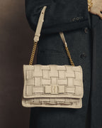 -SPECIAL- “Salvatore Ferragamo” 2020-2022 Woven vara chain shoulder bag