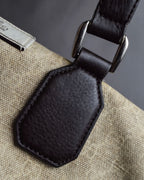 "GUCCI" GG pattern canvas leather combination boston bag