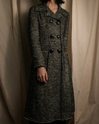 "Dolce & Gabbana" Double-breasted beautiful tweed long coat