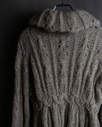"ERMANNO SCERVINO" Three-dimensional knit long cardigan