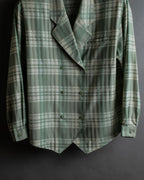 "BURBERRYS" Mint green check pattern skirt type set up