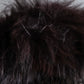 Vintage blue fox fur docking alpaca blend long coat