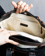 "LOEWE"　Belt design logo engraved tote bag