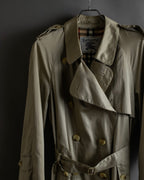 "BURBERRYS" Classic military detail maxi length trench coat