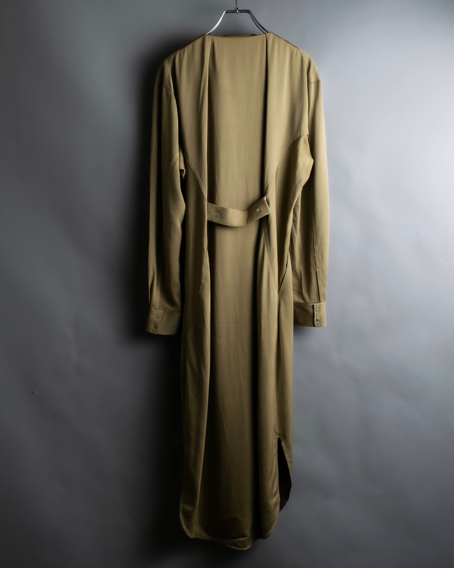 “PHOTOCOPIEU” No collar waist band shirt coat