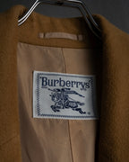"BURBERRYS" 80's-90's Camel tone cashmere mix chester coat