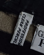 "GIANFRANCO FERRE" Striped contrast collar knit polo