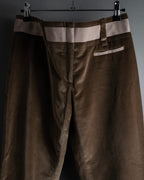 "CELINE" 1999-2003 low-rise flared stretch slacks