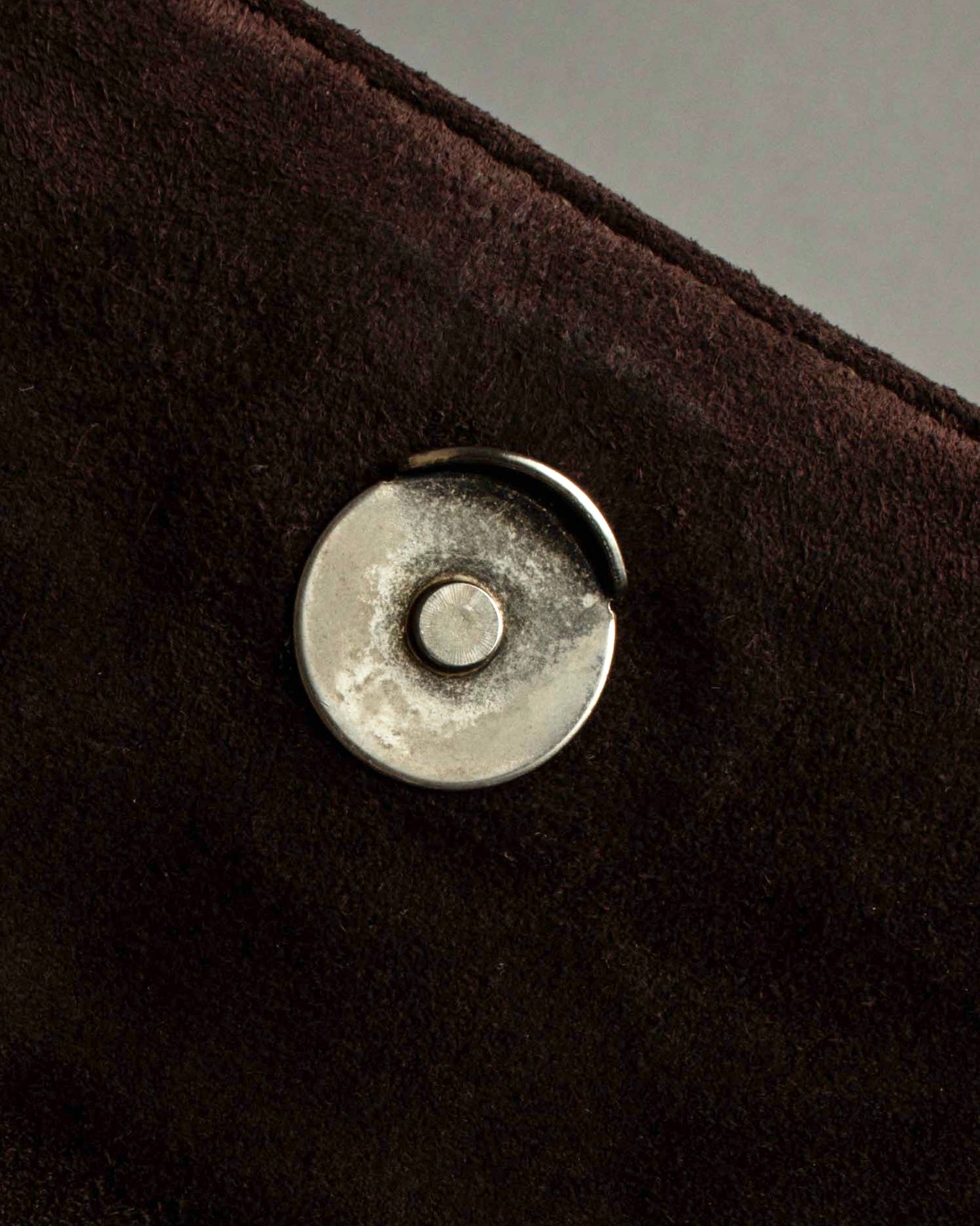 "PRADA" Leather loop strap design suede leather bag