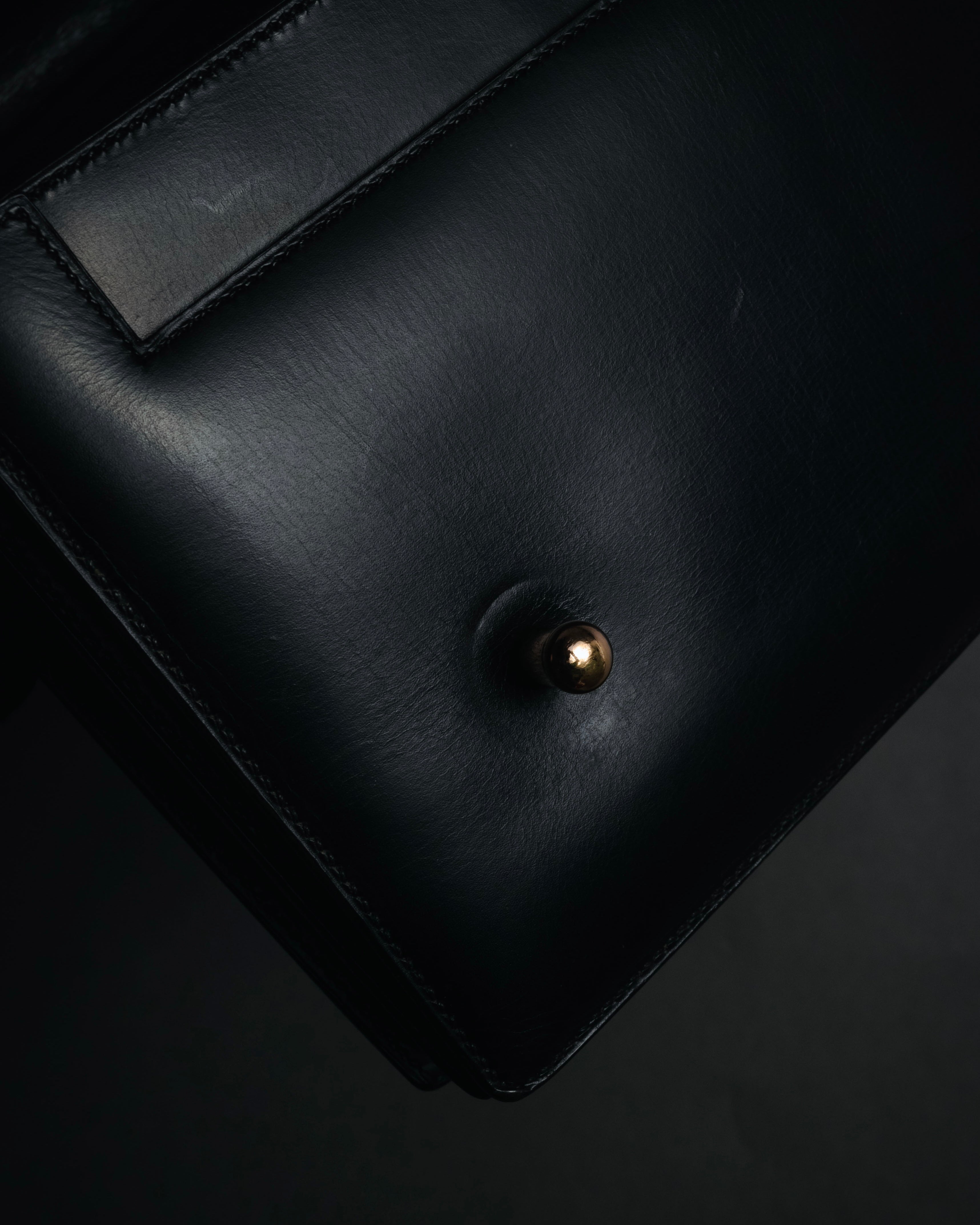 –SPECIAL– "HERMES" 60’s-70’s Box calf piano lock accordion bag