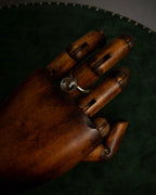 "KENZO" Transparent spherical top design silver 925 ring