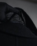 Abrigo con cuello de piel súper largo de los años 90-00 de MAX&Co.