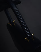 -SPECIAL- "HERMES" 60’s early sandrine box dark blue calf bit bag