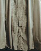 "Vintage" 90's-00's Pleated front tuxedo shirt