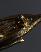 "BALENCIAGA" Floral＆leaf motif brooch set of 2