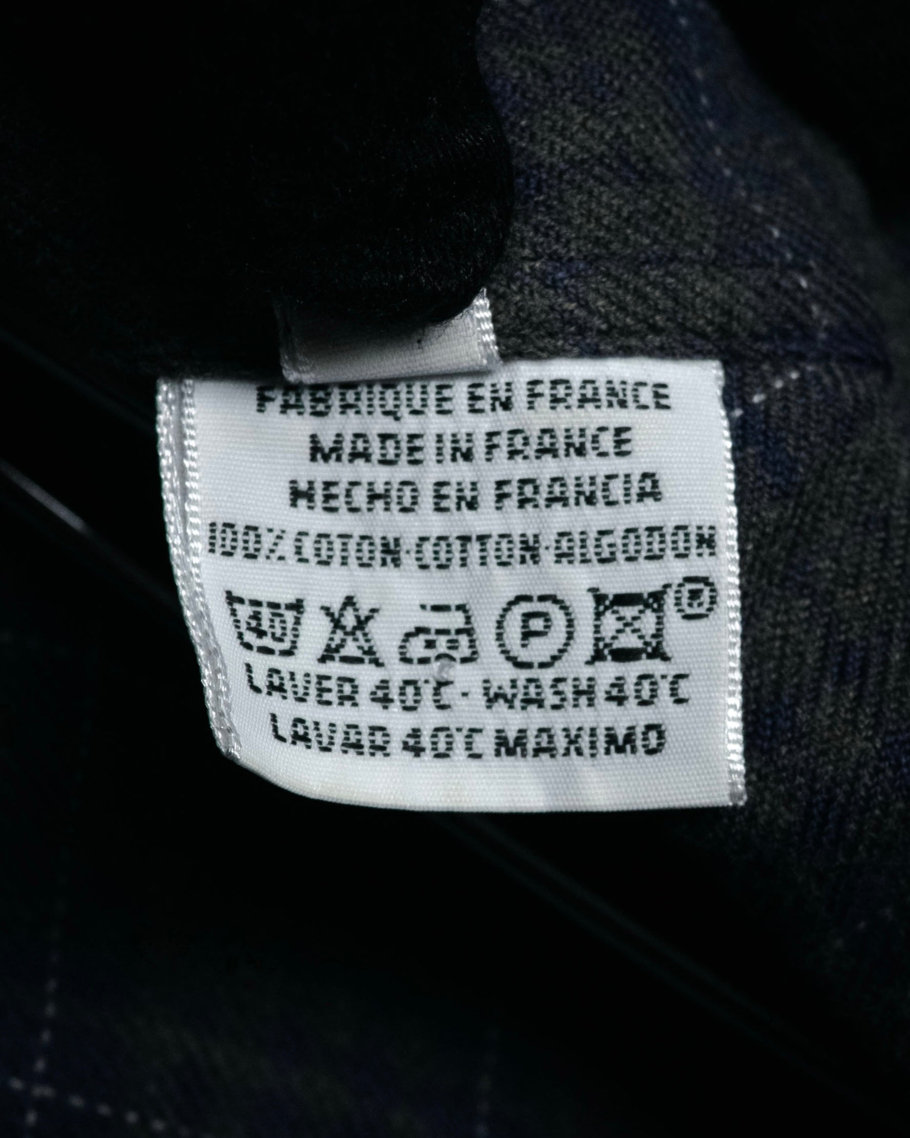 “HERMES” 90’s–00’s Windowpane cotton button down shirt