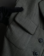 "Christian Dior" Flap pocket detail military tailored jacket