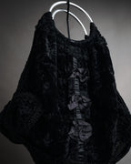 “COMME des GARÇONS” 2005 AW Velvet lace circle handle bag