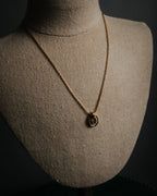 “Christian Dior” 80’s-90’s Lucky horseshoe pavé pendant necklace