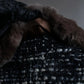 "Weekend Max Mara" Fur trimmed design collar tweed flare coat