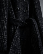“MAX&Co.” Double-breasted houndstooth tweed coat