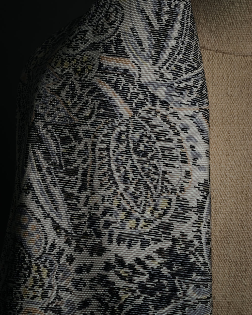 “HERMES” 1995–2005 Paisley botanical silk twill carré scarf