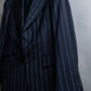 "GUCCI" Notch drop shaped tailored jacket & tapered silhouette slacks stripe set up